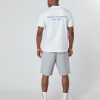 Abbigliamento Da Uomo Mercier | Tshirt Prodotto Bianco Blu Di Mercier