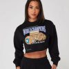 Abbigliamento Da Donna Mercier | Crop Da Donna Nera Mercier Campione Del Mondo