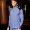 Abbigliamento Da Uomo Mercier | Pbk//Mercier Performance 1/4 Manica Lunga Blu Petrolio