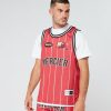 Abbigliamento Da Uomo Mercier | Gilet Da Basket Rosso Mercier Crawford