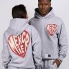 Abbigliamento Da Uomo Mercier | Felpa Con Cappuccio Mercier Heart Grigio Melange