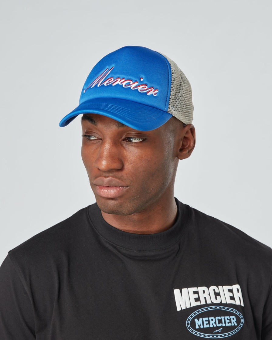 Abbigliamento Da Uomo Mercier | Trucker In Schiuma Firmata Blu Grigio