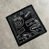 Abbigliamento Da Uomo Mercier | Bandana Paisley Con Stemma Nero