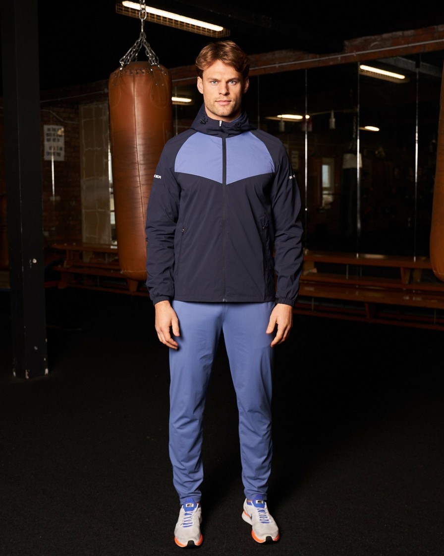 Abbigliamento Da Uomo Mercier | Pbk//Giacca A Vento Mercier Performance Navy/Petrolio